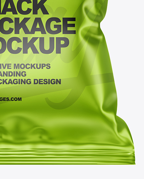 Metallic Snack Package Mockup PSD #5