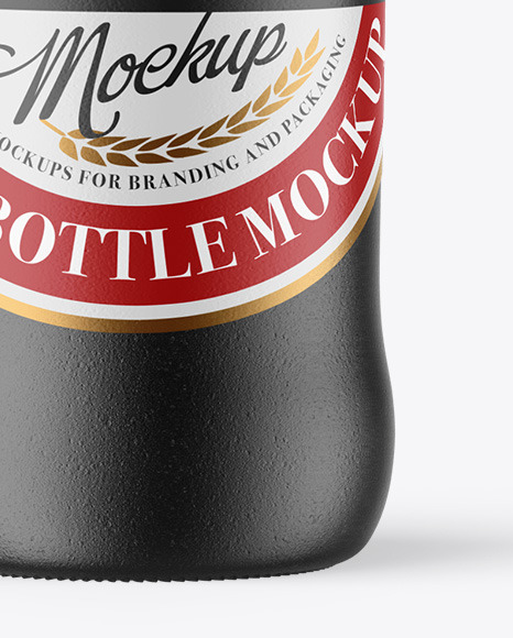 Ceramic Beer Bottle Mockup PSD #6