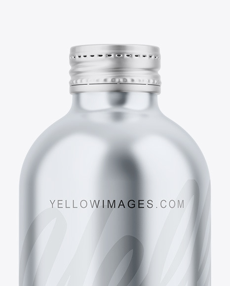 Glossy Metallic Bottle Mockup PSD #1