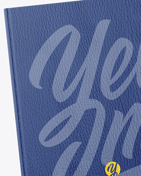 Leather Hardcover Book in a Hand Mockup Leather Hardcover Book in a Hand Mockup