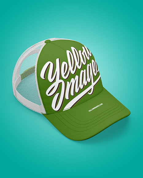 Baseball Cap Mockup   Half Side View PSD #6