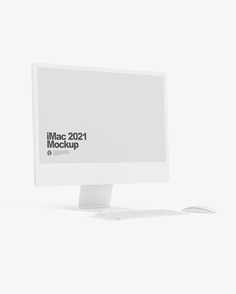 iMac 24” Mockup PSD #2