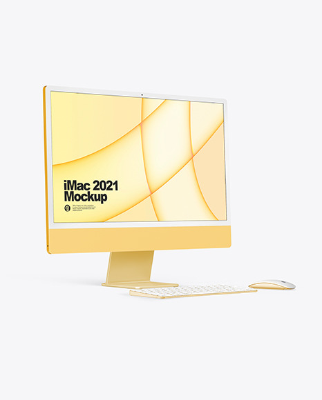 iMac 24” Mockup PSD #6