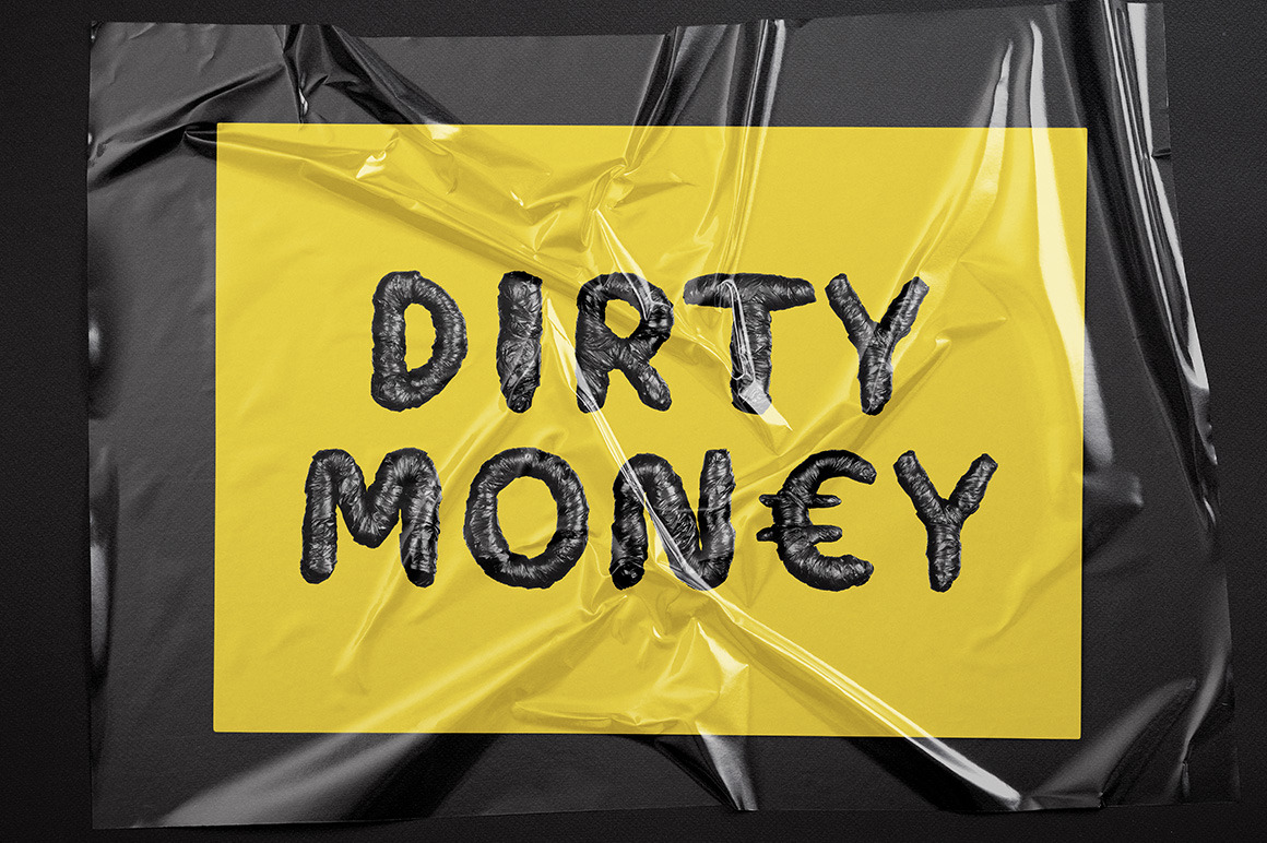 Black Garbage Bag Font