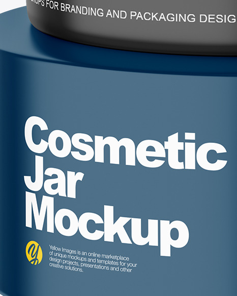 Cosmetic Jar Mockup PSD #3