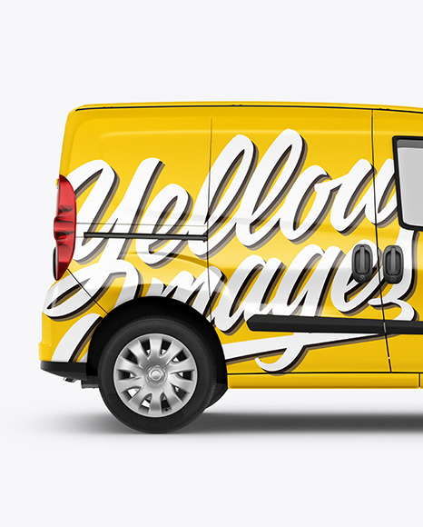 Panel Van Mockup   Side View PSD #2