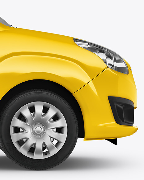 Panel Van Mockup   Side View PSD #6