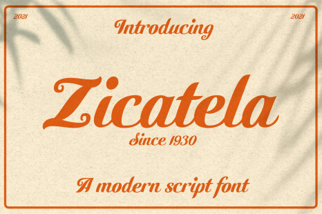Zicatela font
