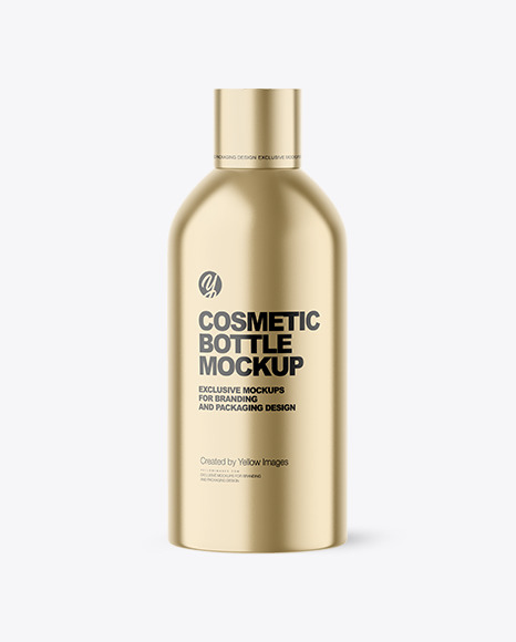 Metallic Cosmetic Bottle Mockup PSD #2