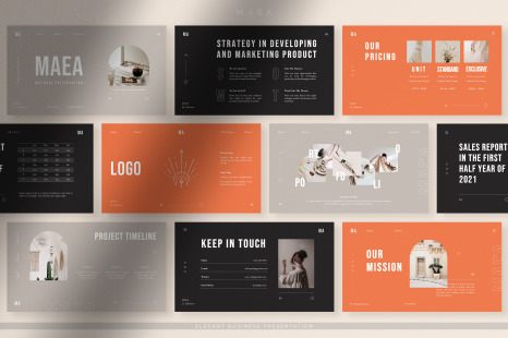 Maea - Elegant Brand Identity PPT