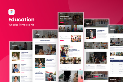 Education Website Template Kit