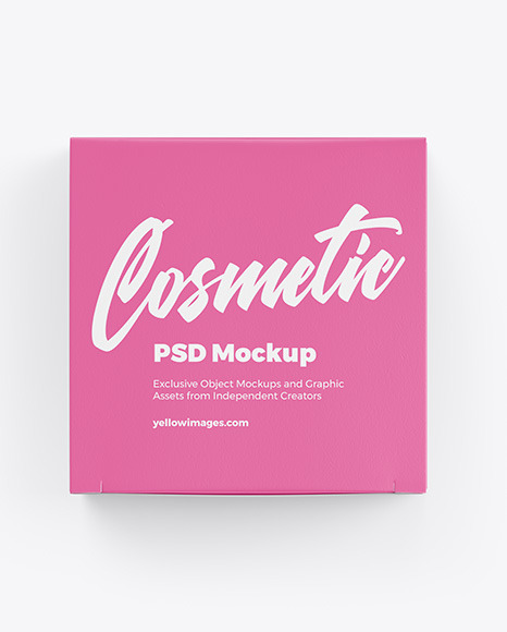 Box with Cosmetic Jar Mockup PSD #4