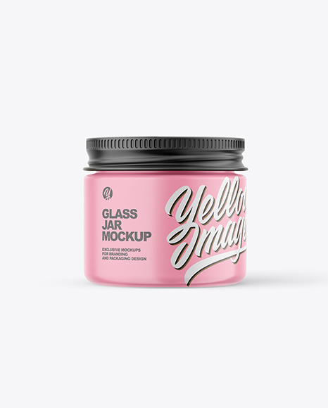 60ml Matte Jar w/ Metallic Cap Mockup