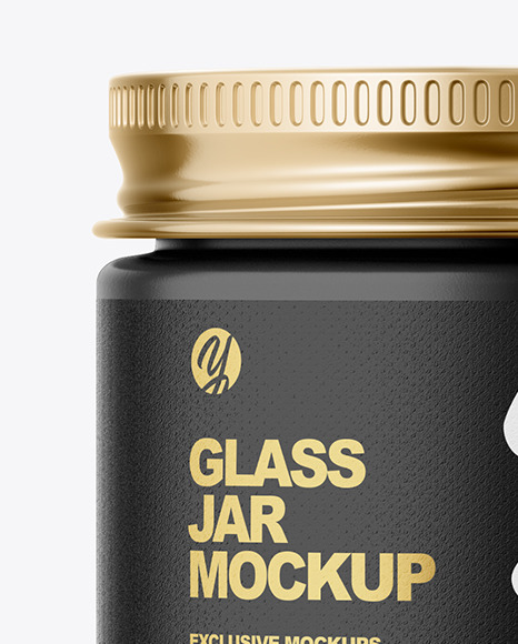 60ml Matte Jar w/ Metallic Cap Mockup