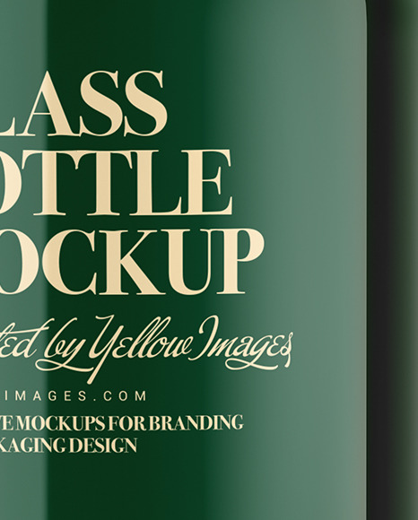 Glass Cosmetic Bottle Mockup PSD #2