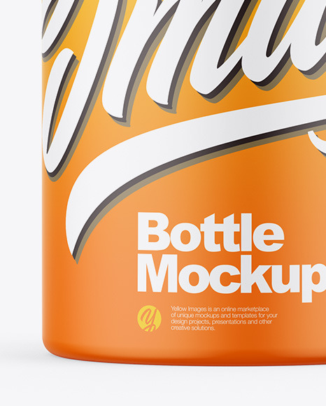 Matte Bottle Mockup PSD #1