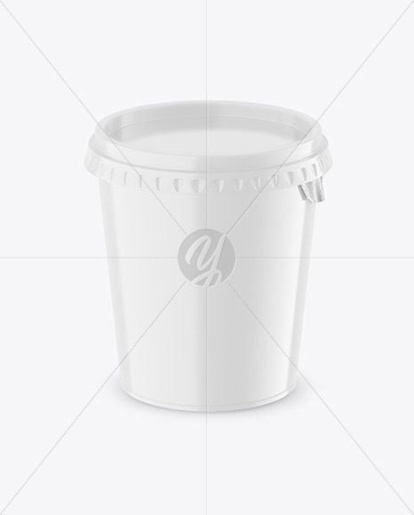 Glossy Plastic Cup Mockup PSD #3