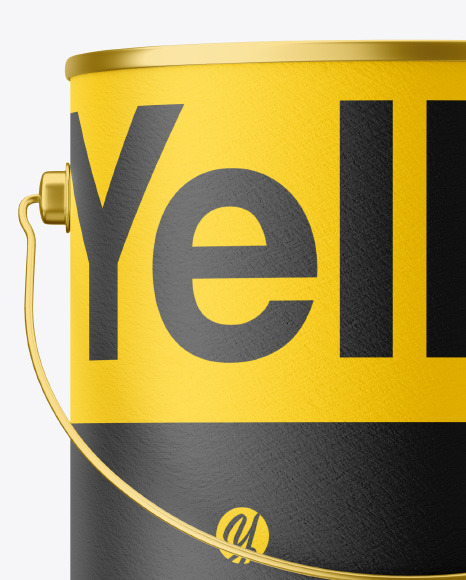 Textured Paint Bucket Mockup Textured Paint Bucket Mockup