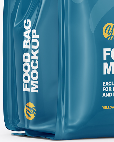 Food Bag Mockup - Half Side View Food Bag Mockup - Half Side View