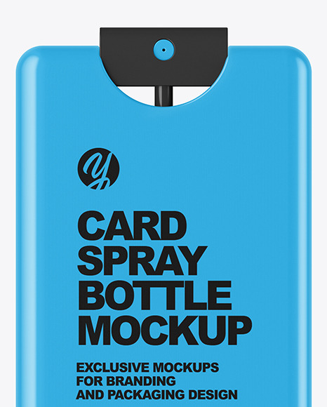 Matte Card Spray Bottle Mockup Matte Card Spray Bottle Mockup