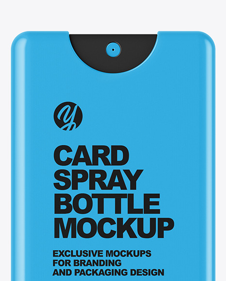 Matte Card Spray Bottle Mockup Matte Card Spray Bottle Mockup