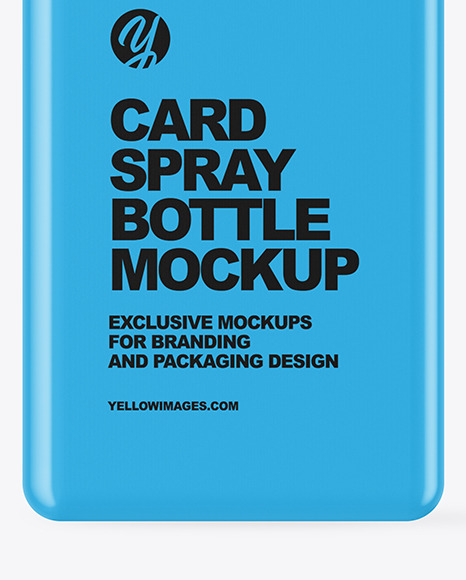 Matte Card Spray Bottle Mockup Matte Card Spray Bottle Mockup
