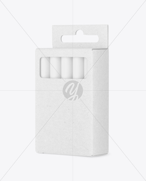 Kraft Box w  Crayons Mockup PSD #3