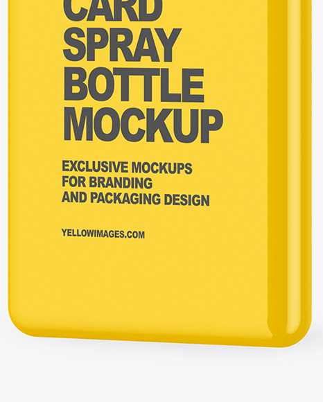 Glossy Card Spray Bottle Mockup PSD #7