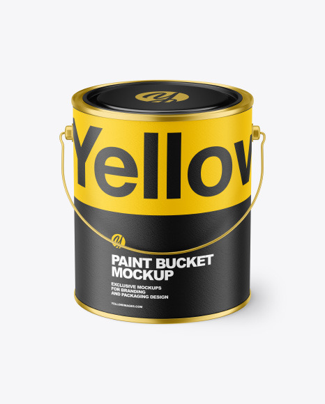 Textured Paint Bucket Mockup