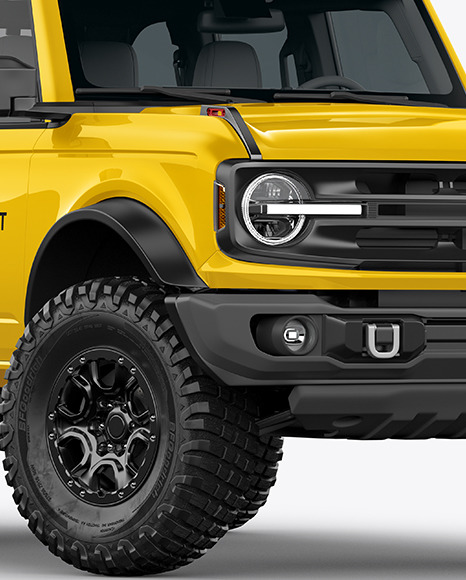Off Road SUV Mockup   Half Side View PSD #6