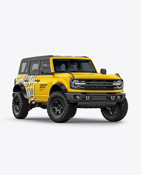 Off Road SUV Mockup   Half Side View PSD #7