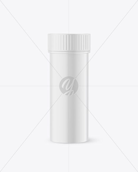 Matte Plastic Pills Bottle Mockup PSD #3
