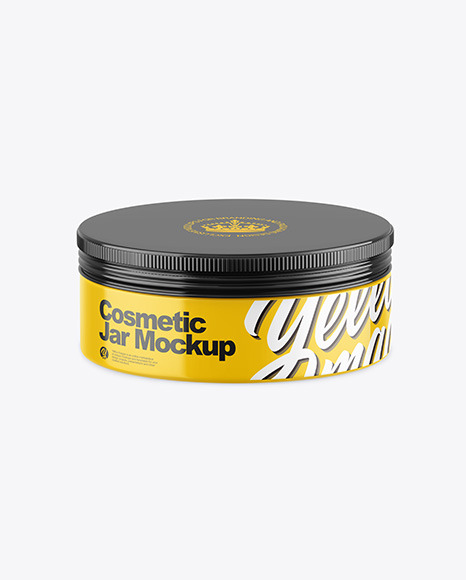 Glossy Cosmetic Jar Mockup PSD #3