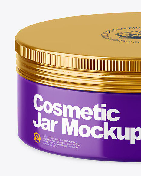 Glossy Cosmetic Jar Mockup PSD #4