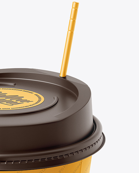 Matte Paper Coffee Cup Mockup PSD #1