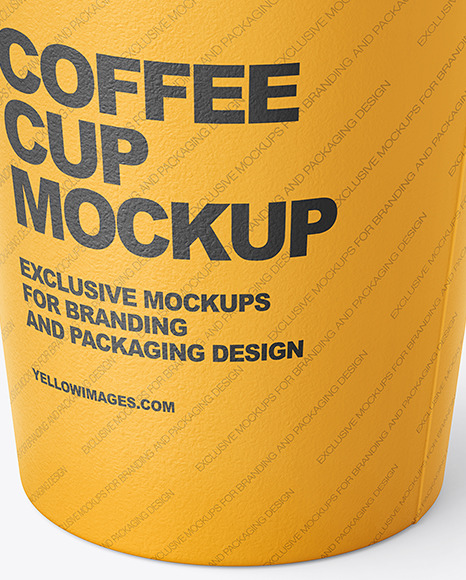 Matte Paper Coffee Cup Mockup PSD #6