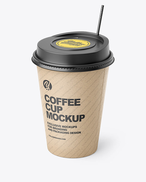 Kraft Paper Coffee Cup Mockup