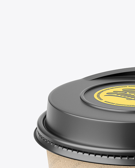 Kraft Paper Coffee Cup Mockup PSD #2