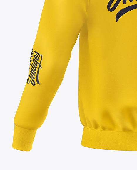 Men s Full Zip Sweatshirt Mockup   Back View PSD #1