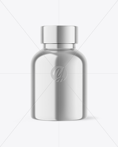 Metallic Cosmetic Bottle Mockup PSD #3