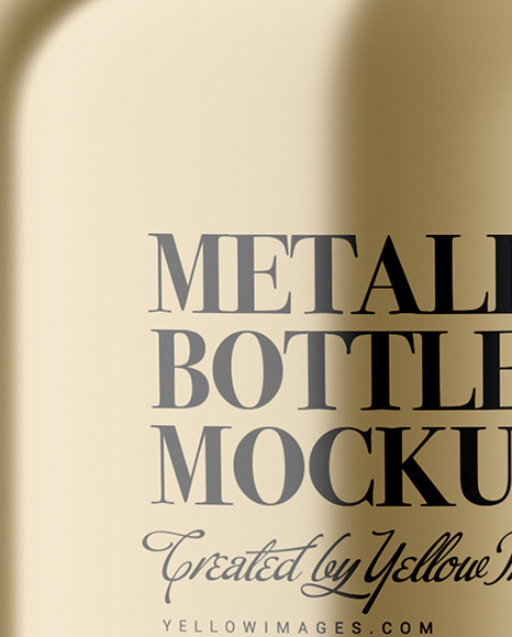 Metallic Cosmetic Bottle Mockup PSD #2
