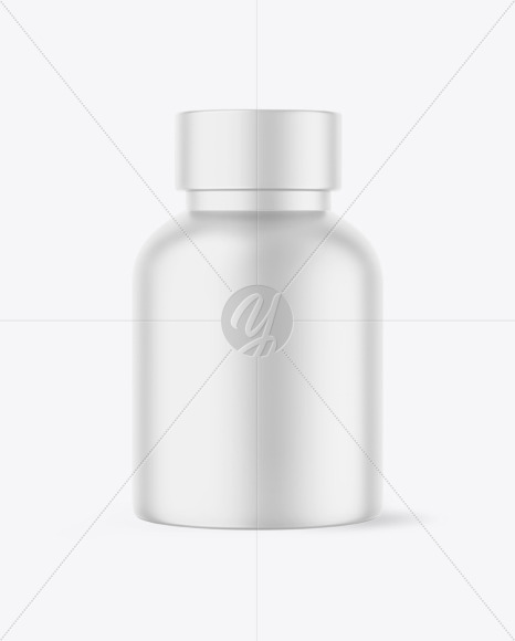 Matte Ceramic Cosmetic Bottle Mockup PSD #3