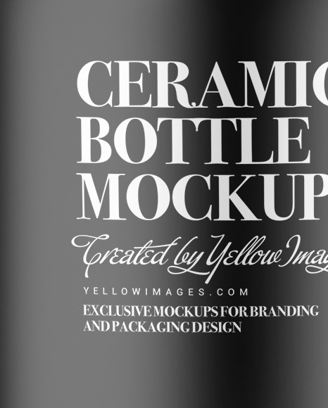 Matte Ceramic Cosmetic Bottle Mockup Matte Ceramic Cosmetic Bottle Mockup