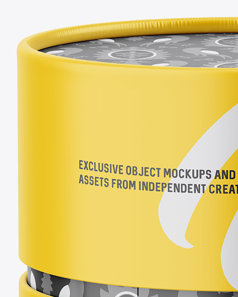 Paper Tube Mockup PSD #2