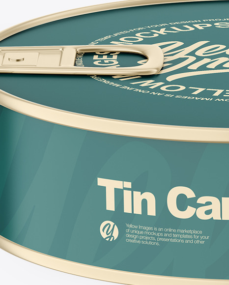 Tin Can Mockup PSD #2
