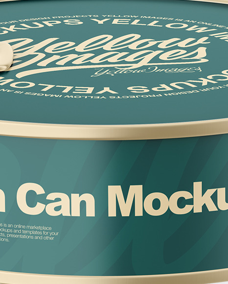 Tin Can Mockup PSD #1