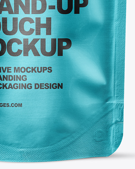 Metallic Stand up Pouch Mockup PSD #6