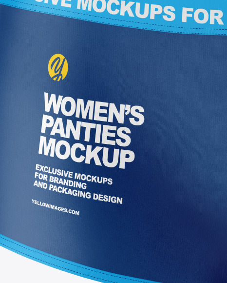 Woman’s Panties Mockup   Front View PSD #2