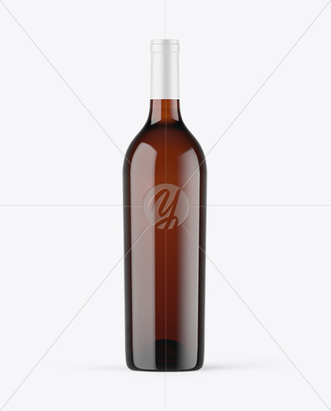 Amber Glass White Wine Bottle Mockup alcohol 96133