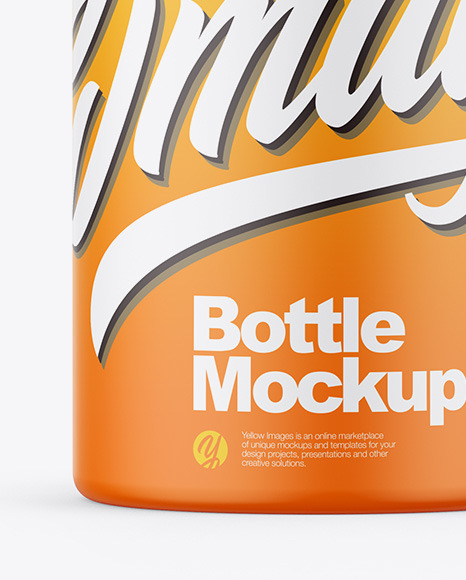 Matte Bottle Mockup PSD #1